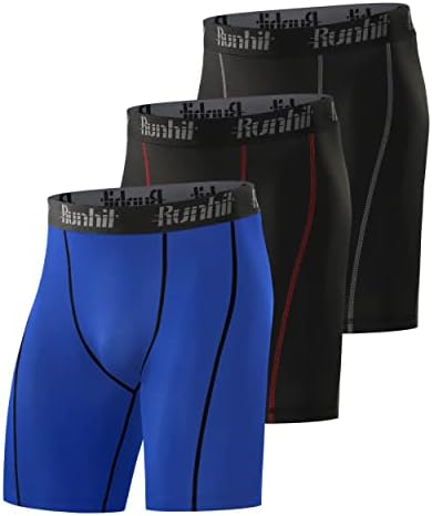 Runhit Compression Shorts Men Underwear Spandex Running Shorts Workout Athletic