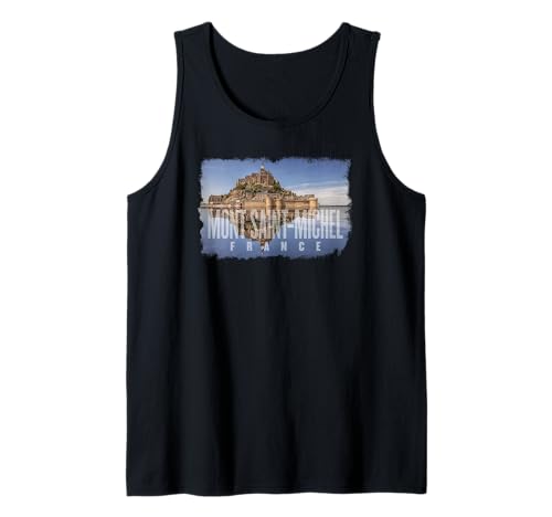 Mont Saint-Michel Francia Reflexión Camiseta sin Mangas