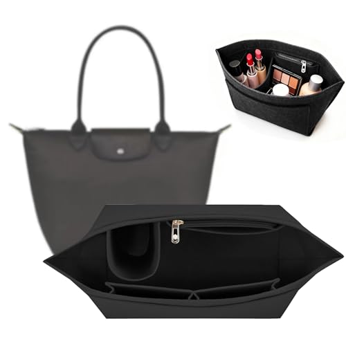 Organizer für Longchamp Tasche,Organizer für Longchamp Pliage L,Taschen Organizer für Longchamp L,Geldbörsen-Organizer für Longchamp,Filz Taschenorganizer mit mehreren Taschen,Handtaschen Organizer