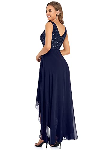 Ever-Pretty Women's Plus Size Elegant Empire Waist Sequin Formal Prom Gown Navy Blue Us14 #TOP1
