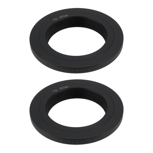 Create idea Adattatore Per Obiettivo T/T2 Da 2 Pezzi Compatibile Con Canon EOS EF DSLR 760D/50D/600D/1100D Obiettivi