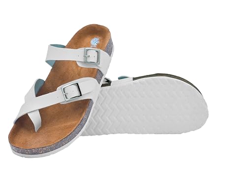 Image of LYDC LONDON Women's Sandals. Lightweight stylish and comfortable flat sandals for office wear and gatherings. Orthopaedic and flat foot friendly. Doctor trusted timeless fashion sandals for women with modern appeal