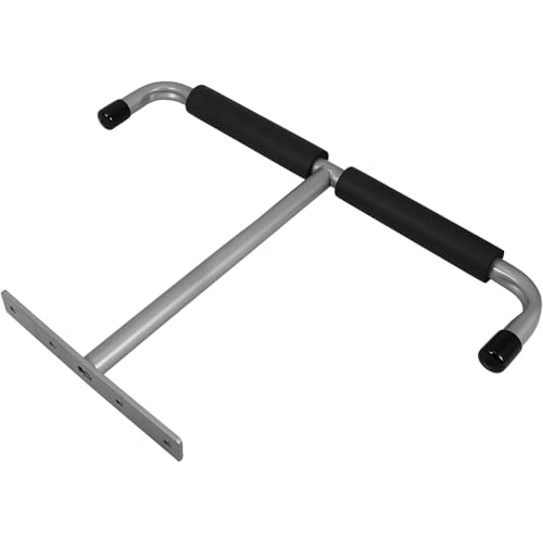 VALICLUD Ceiling Mounted Double Sided Hook Garage Storage Rack Metal Utility Hanging Display Stand for Bikes, Fishing Rods, Kayaks – Silver Overhead Organizer for Garage Tools and Sports