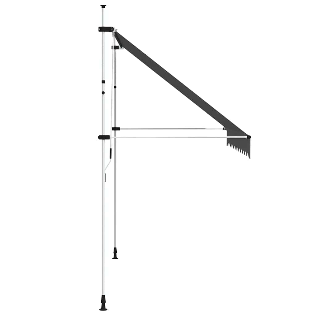 vidaXL Einziehbare Markise Handbetrieben 300 cm Anthrazit