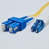 FiberCablesDirect LC-SC OS2 Fiber Patch Cable - 10Gb Duplex 50/125µm Singlemode Corning Glass | 2M (6.56ft) | Bulk Networking, Data Centers, Telecom, Enterprise Applications