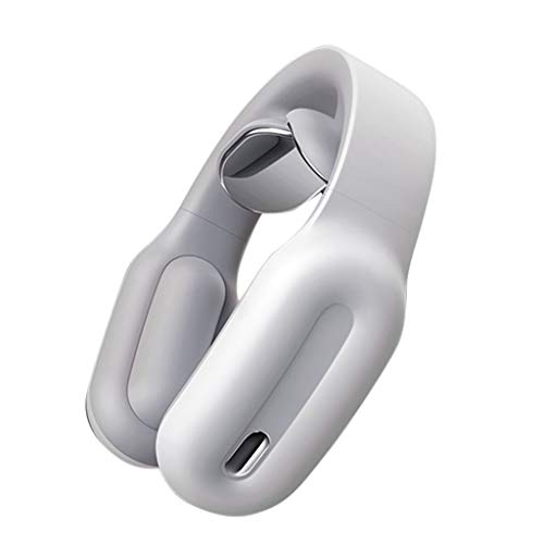 ByedogElectric P ulse Neck Massager Cervical Vertebra Physiotherapeutic Magnetic (White)