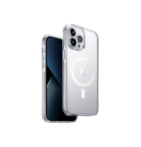 Uniq Magclick Charge Combat (AF) Hybride pour iPhone 14 Pro Max Satin Clear
