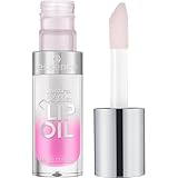 essence hydra kiss LIP OIL, Lipgloss, Nr. 01, Pink, feuchtigkeitsspendend, pflegend, mit Ölen, glänzend, strahlend frisch, Nanopartikel frei, 1er Pack (4ml)