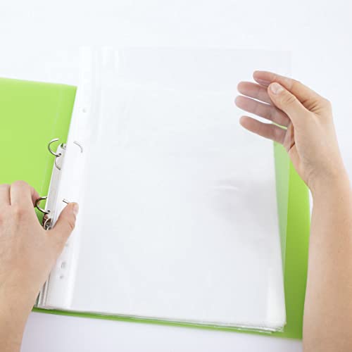 Pochettes perforées A4 D.RECT transparentes contre l'usure des documents de classeur - 4