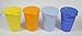 Tupperware 16oz Impressions Dripless Tumblers & Straw Seals Set of 4 Summer 2015 New