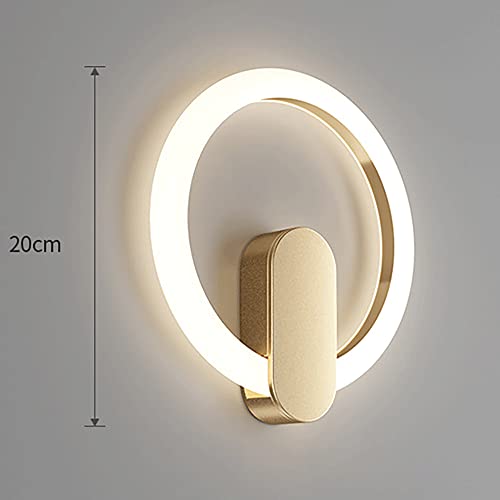 Luces de pared junto a la cama con anillo ultrafino para leer cómodamente en dormitorios modernos 5