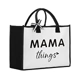 Mom Gift Tote Bag for Women Mama Things Tote Bags for Shopping Weekender Vacation Mother's Day Christmas Birthday Gift for Moms Tote Bags for Women Mom Presents