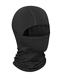 DANISH ENDURANCE 100% Merino Sturmhaube, Leichte Balaklava für kaltes Wetter, Unisex, Herren und Damen, Schwarz, L/XL