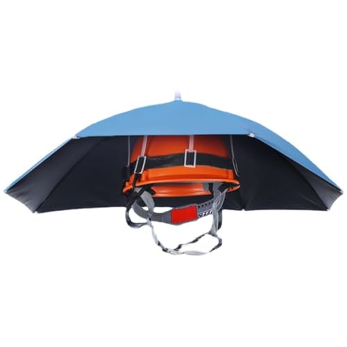 【Auyyhui】 ヘルメット取付用 日除け傘 つば付き 日除けカバー かさ 70p ヘルメットバイザー アクセサリー メンズ用 釣り用 紫外線カット ガーデニング用 農作業用 作業用帽子 UV 日よけ 熱中症対策
