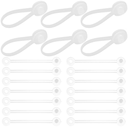 Alipis 2000pcs PVC Lanyard Tag Holders Clothes Tag Holder Label for Hanging Retail Store Fastener