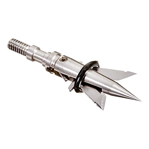 Stryke Helios 2 Blade Steel Expandable Broadhead By Allen, Swift Terminal Performance, 100 Grain, 1.75 (1 3/4) Inch Cutting Diameter, 3 Pack, Metal #TOP1
