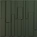 Ekena Millwork 19 5/8"W x 19 5/8"H Wigan EnduraWall Decorative 3D Wall Panel, Satin Hunt Club Green (Covers 2.67 Sq. Ft.