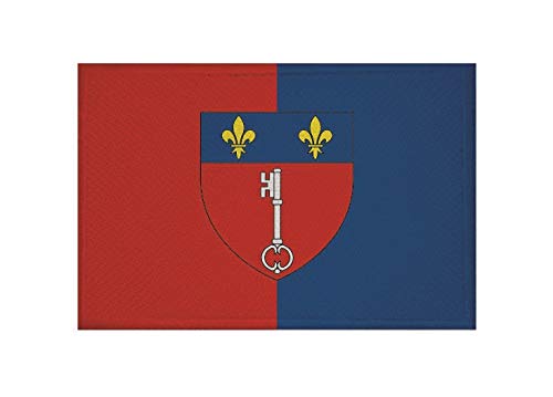 Aufnäher/Patch Loire-et-Cher Department Flagge – 9 X 6 Cm, Zum Aufbügeln Oder Aufnähen Auf Jacken, Rucksäcke & Caps
