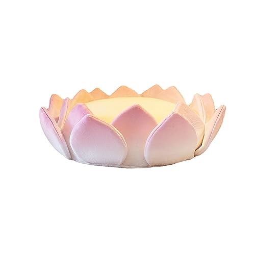 Elegant Lotus Blossom Floor Cushion for Home Decor, 62cm