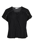 VILA Neck Top Top Vieros con Cuello en V S/S, Black Beauty, 44 Mujeres, Belleza Negra, 44