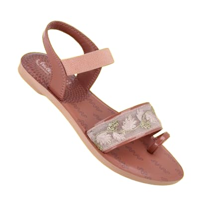 WALKAROOSandal For Womens|Casual Wear|Light Weight and Comfortable|Flat Fashion sandal|WL7809 - Blush (B0D7HNFKKV) Amazon Price History, Amazon Price Tracker