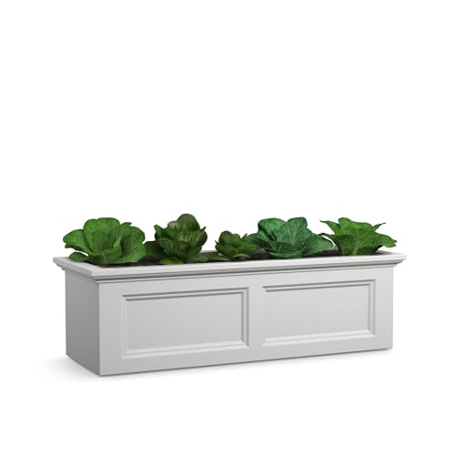 Mayne Fairfield 48in Self-Watering Rectangular Raised Garden Bed, White by Mayne - Used condition - US$111.09