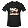 bamgen RIP Charlie Kirk T-Shirt I Stand with Charlie Kirk Men's Short Sleeve X-Large Black