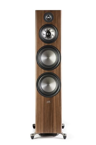 Image of Polk Audio Reserve Series R700 Tower Speaker for Home Theater, Walnut Brown