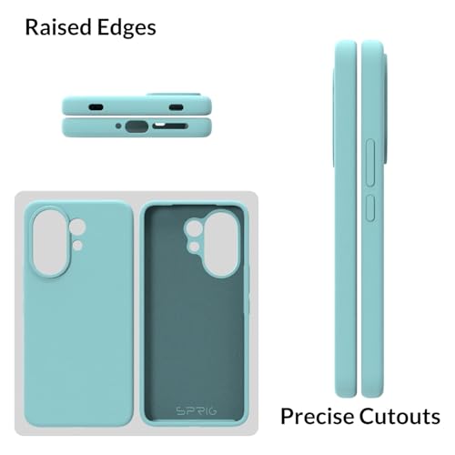 Image of SPRIG Compatible with Vivo V60 Premium SilkTone Back Cover Drop Tested Shock Proof Mobile Case for Men, Women, Boys and Girls with Camera Protection (Light Green)