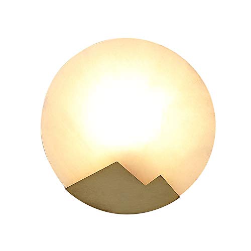 Applique murale ronde marbre E14 pour salon et couloir