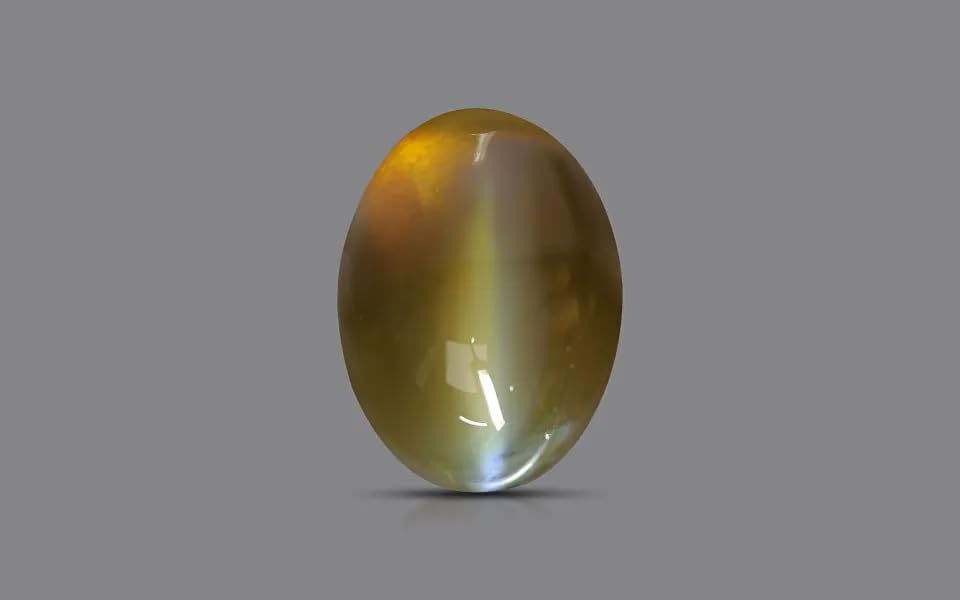 Piedra preciosa ojo de gato Lahsuniya natural sin calentar de corte ovalado 2