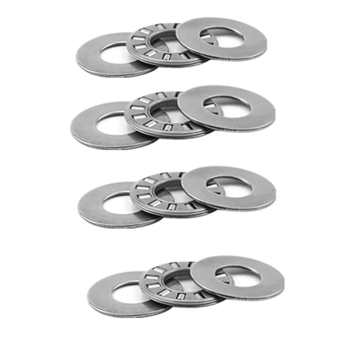 4 Sets NTA1220+2TRA, Thrust Needle Roller Bearings with Two Washers, ID 3/4", OD 1-1/4"