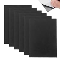 Hurifeng Selbstklebende Schaumstoffplatte EVA Moosgummi – 6 Stück, Schwarz, 25x20 cm, 3mm Dicke