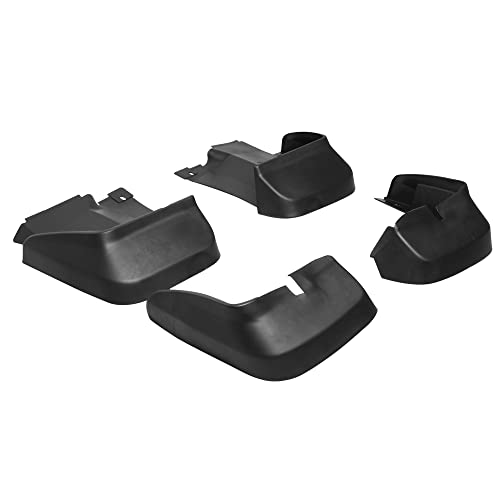 Splash Guard Compatible with 2006-2011 Honda Civic 4DR Sedan, Factory Style PU Black Bodykit by IKON MOTORSPORTS, 2007 2008 2009 2010