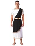Moggemol Costume Festa Halloween Uomo Tunica Greca Toga Adulti...