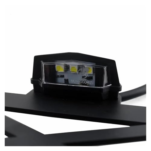 Support plaque d'immatriculation moto latéral anti-vibrations avec feu - 4