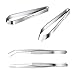 KYYLZ Set Pinzette Pesce Lisca,set di 4pz pinzette da cucina in acciaio inox e pinza di precisione, Strumento Da Cucina, Pinzetta Curva in acciaio inox e Pinze da Cucina, Per Cucinare e la pulizia