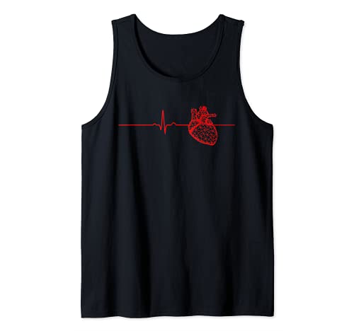 Kardiologe Herzschlag EKG EKG Herz Kardiologie Tank Top