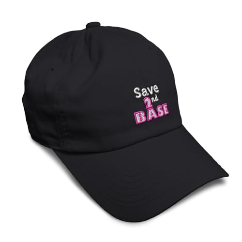 Speedy Pros Soft Baseball Cap Save 2Nd Base Cotton Dad