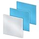 iMeistek 0,8 mm Dicke 80 x 80 mm Aluminiumblech,6063 Quadratische Aluminium-Panelplatte mit Beidseitiger Schutzfolie für DIY-Bastelarbeiten (3 Stück)