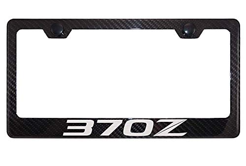 Lavnox Carbon Fiber Metal 370Z License Plate Frame Tag Holder
