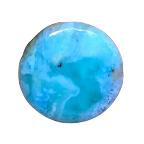Larimar naturel rond 16mm pour remplacer une pierre perdue sur bague ou collier