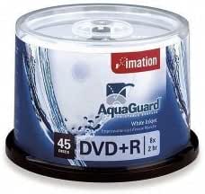 Amazon.com: AquaGuard DVDR 16X White Inkjet Printable Bulk (45 pack)
