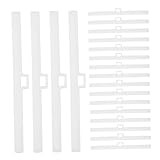 DIYEAH 30 Piezas Accesorios para Persianas Verticales Colgantes Sola Perforación Soporte Doble para Lamas de Repuesto Práctico y Duradero para Reparación de Persianas