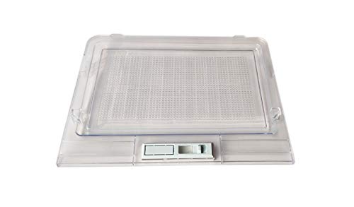 Image of SMIPLEBOL - The Best Is Here Fridge Vegetable Box Crisper Cover Compatible for LG Double Door Refrigerator Glass Lid (Part No:MCK541544), Clear
