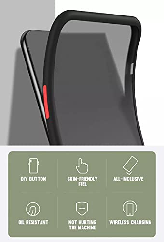 Image of Designerz Hub Transparent Military Grade Certified Clear Case - Smoke Case, Shock Absorbing Rubber, Scratch Resistant Protective Case, Drop Tested Case for Redmi Note 11T 5G / Poco M4 Pro 5G - Black