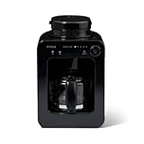 シロカ 全自動コーヒーメーカー SC-A271 ブラック｜豆・粉対応 ミル内蔵 2種類テイスト タイマー予約機能 保温機能搭載 タッチパネル式 コンパクト メッシュフィルター付き