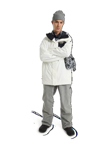 Burton Men's Standard Powline Gore-Tex 2L Jacket, Stout White/True Black, Large #TOP1