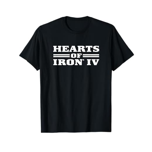Hearts of Iron IV logo white Strategy Game T-Shirt