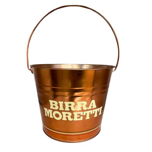 Birra Moretti copper coloured Ice Bucket Man Cave Roxley Ltd